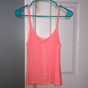 neon pink tank top